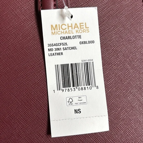 NWT Michael Kors Charlotte Medium Saffiano Leather Tote Bag - Picture 16 of 16